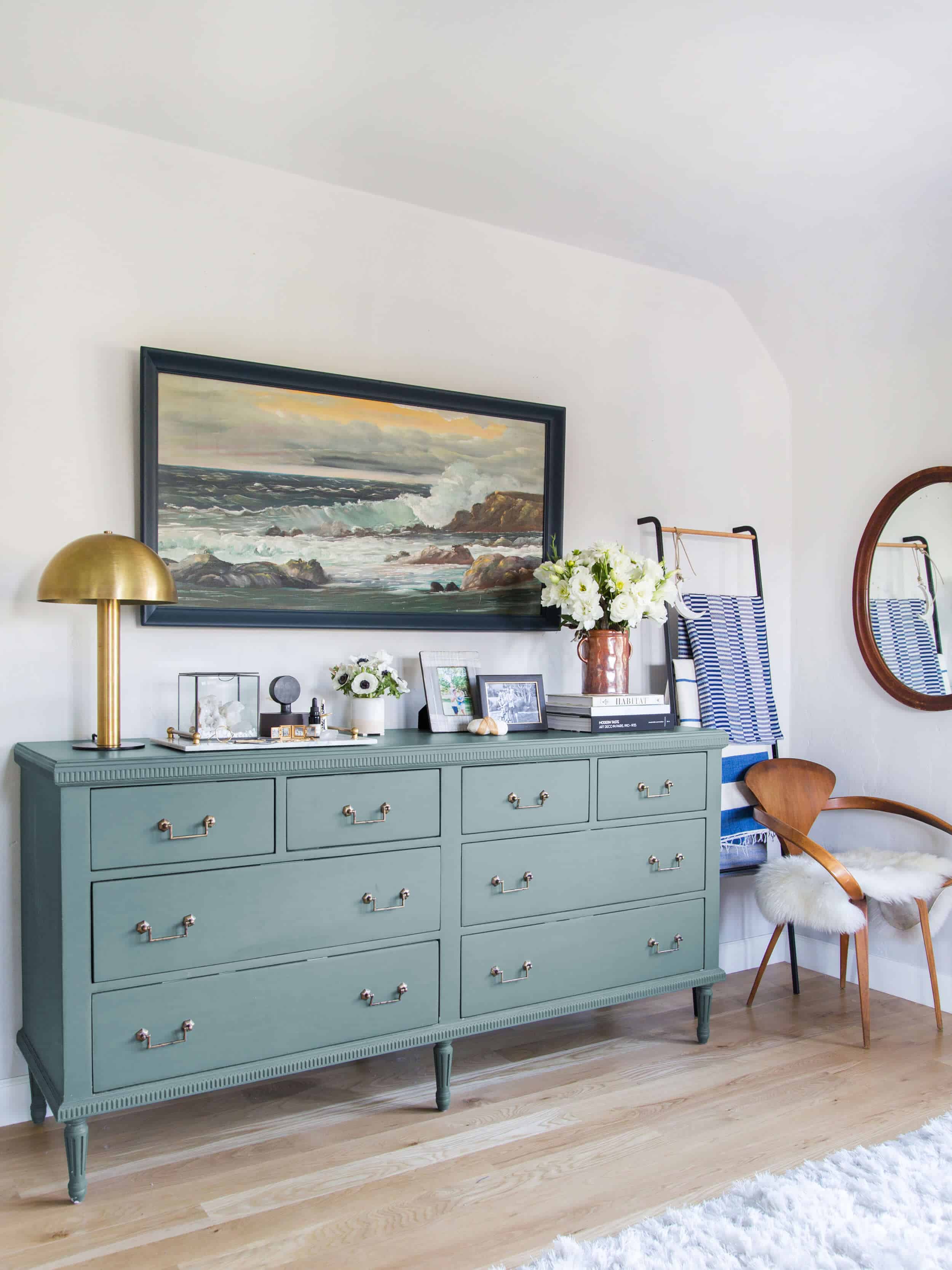 Emily Henderson Modern English Cottage Tudor Master Bedroom Dresser Color Edited 04