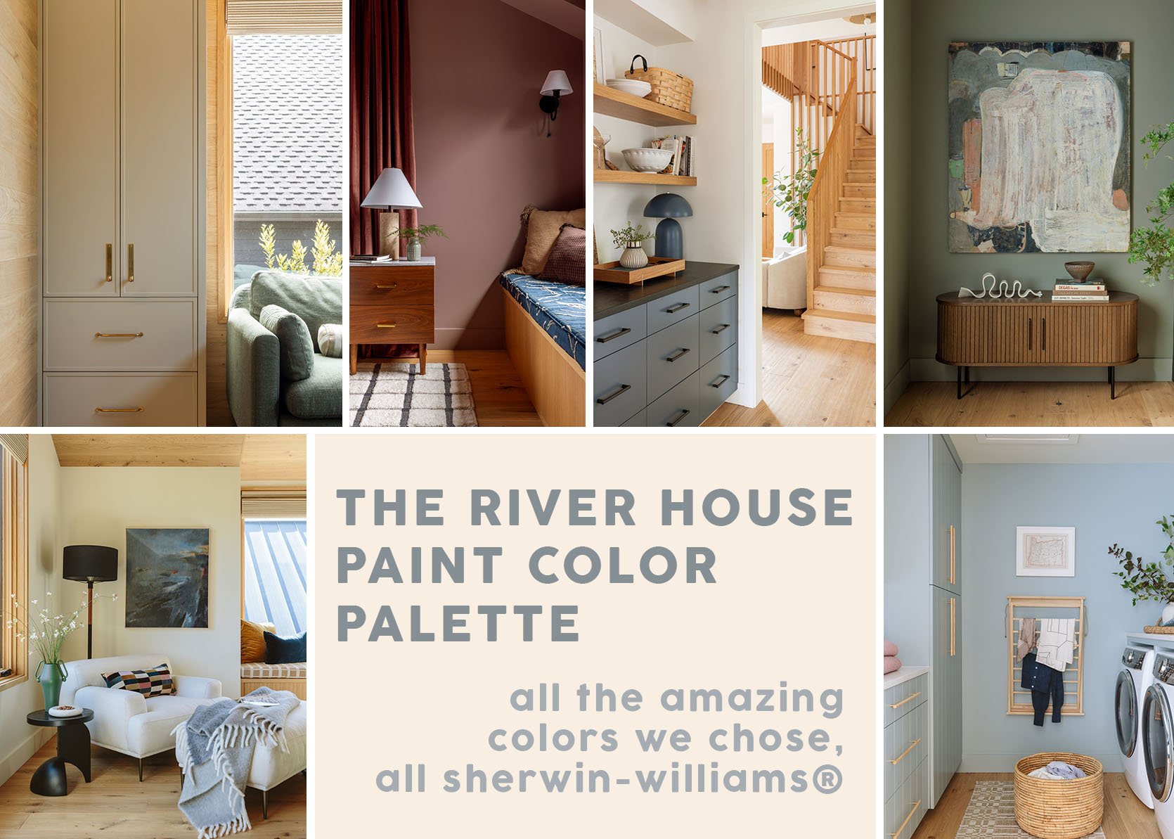 How To Choose Paint Colors That Are Happy But Not Too Bold – The Full River House Paint Color Palette